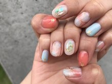 プティットスリール 西尾店(Petit Sourire)/☆大理石ネイル☆