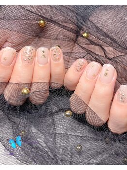 モルフォ 千駄ヶ谷(Morpho)/シンプルクリスマスネイル