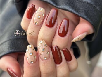 ボルドー×ビジュー♪