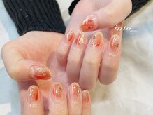 ネイルサロン イントゥ(into_)/ニュアンス　ラメ　チーク