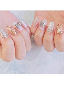 朱花 プルバイシュカ(fle by 朱花)/お持ち込みネイル♪