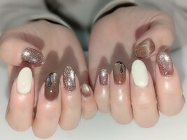 バレンタインネイル