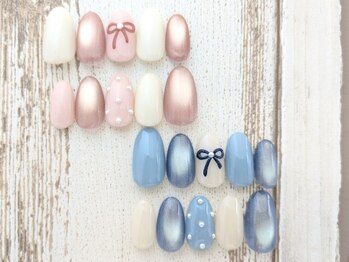 シキ 平塚(shiki)の写真/何度も指先を見ちゃう…抜け感ある大人可愛いデザイン/あなたに似合うカラーで指先を彩る♪[平塚]