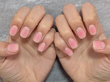 シンプルでかわいいふわっとチークネイル♪/フィルイン◎/