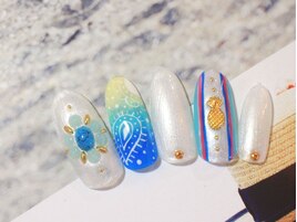 ペイズリー×カラーグラデ