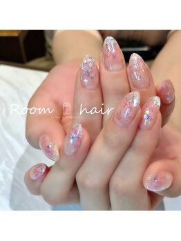 ルームヘアネイル 曙橋店(Room hair nail)/カラフルラメグラデーション☆