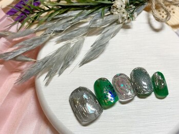 ブレス 仙台駅前本店(BLESS)/祝♪成人式ネイル¥10000