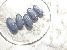 ネイルサロン マリキータ(MARIQUITA)/ブルーグレー/マグネットネイル