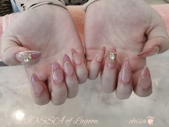 リオッサ オブ ラグーン(RIOSSA of Lagoon)/オフィスピンク×アシメフレンチ