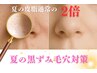 【夏限定×小鼻黒ずみ集中ケア】小鼻毛穴洗浄×毛穴レスハーブ40分　¥5,980