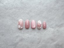 チークさくらネイル☆