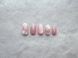 チークさくらネイル☆