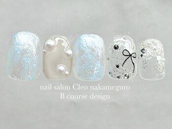 クレオ 中目黒店(Cleo)/水色ガーリーネイル