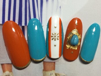 ネイルサロン リリオ(Nail Salon Ririo)/エスニック風×夏ネイル