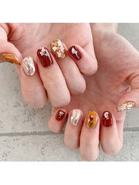 アンティークボタニカルネイル