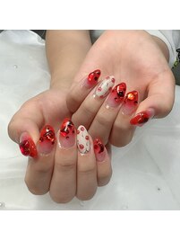 さくらんぼネイル