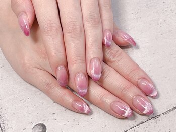 ネイル ビューティーマジック 葛西本店/ピンクマグネットネイル