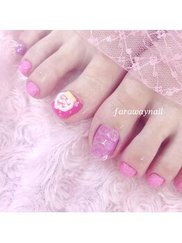 ファラウェイネイル(Faraway nail)/ゆめかわフットネイル☆