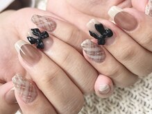 リ ボディ 札幌駅前店(Re Body)/秋チェックネイル8800円