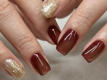 ノンチェ 大阪梅田店(Nonche)/ゴールド/ボルドー/パラジェル