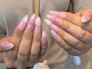 チークネイル×クロムネイル