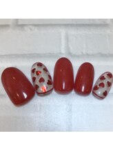 ネイルサロン マリブ(Maribu)/ハンド　アート4本　ハート