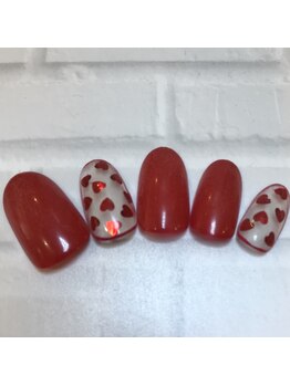 ネイルサロン マリブ(Maribu)/ハンド　アート4本　ハート