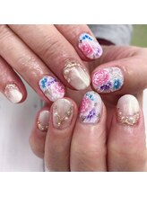 アイル ビューティーサロン(Airu Beauty Salon)/手書き薔薇アート♪