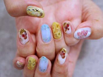 ネイル アトリエ コモード(nail atelier Comodo)/絵画ネイル [印象派mix]