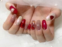 クラッシー(Classy)/赤ハートネイル♪