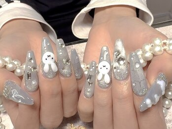 モアネイル 新宿/ワンホンネイル/持ち込み/新宿