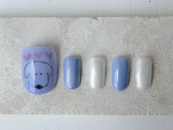 カラ ネイル 中津店(calla nail)/わんちゃんネイル♪