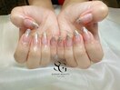 ラメグラデーションネイル