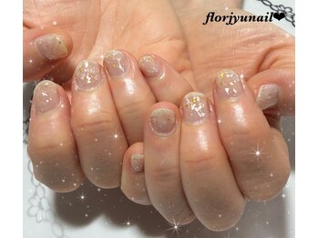 mixワンカラーnail