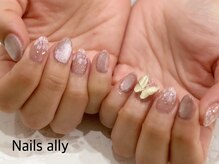 ネイルズアリー 立川店(Nails ally)/ギャラクシー×桜×バタフライ