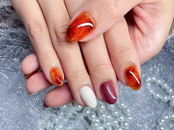 ベストネイル 池袋東口店(Best Nail)/べっ甲ネイル持ち込みニュアンス