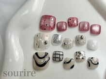 スリール(sourire by PRESS NAIL&EYELASH)の雰囲気（￥6,900（90分）<神戸市/住吉/定額デザイン/ジェル/フットジェル>）