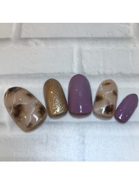 ハンド　アート4本　大理石