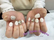 アン ジョーヌドラゴ/【自爪ネイル】ホワイトネイル