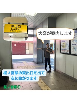 ユニット(unit)/JR桜ノ宮駅→当店の道順1