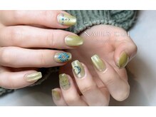 ネイルズキュー(NAILS CUE)/秋ネイル/ピスタチオグリーン