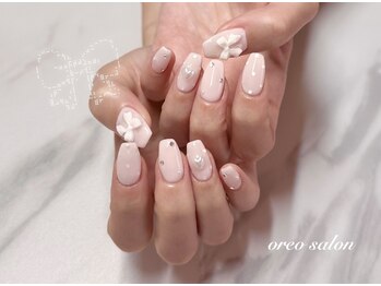 オレオサロン 池袋(oreo salon)/アート定額 /水玉ネイル