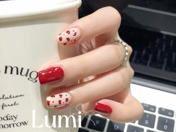 ルミネイル 大宮東口店(Lumi Nail)/レッドハートドット