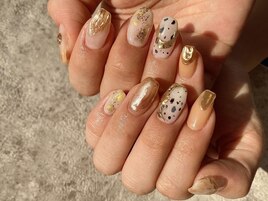 春のダルメシアンネイル