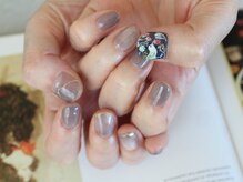 ネイル アトリエ コモード(nail atelier Comodo)/絵画ネイル [モリスの苺泥棒]