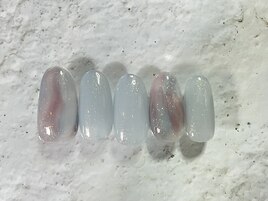 ブルーニュアンスネイル