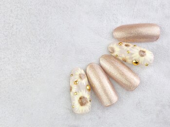 マニネイルケア なんば店(maninail CARE)/フラワーネイル