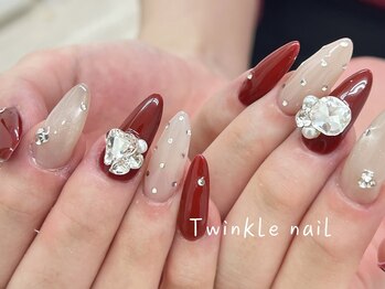 トゥインクルネイル(Twinkle Nail)/スカルプ成人式ネイル