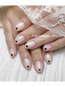 ハートホロネイル♪