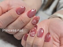 プリンセスネイル(Princess nail)/ハート埋め込み×マグ　9,100